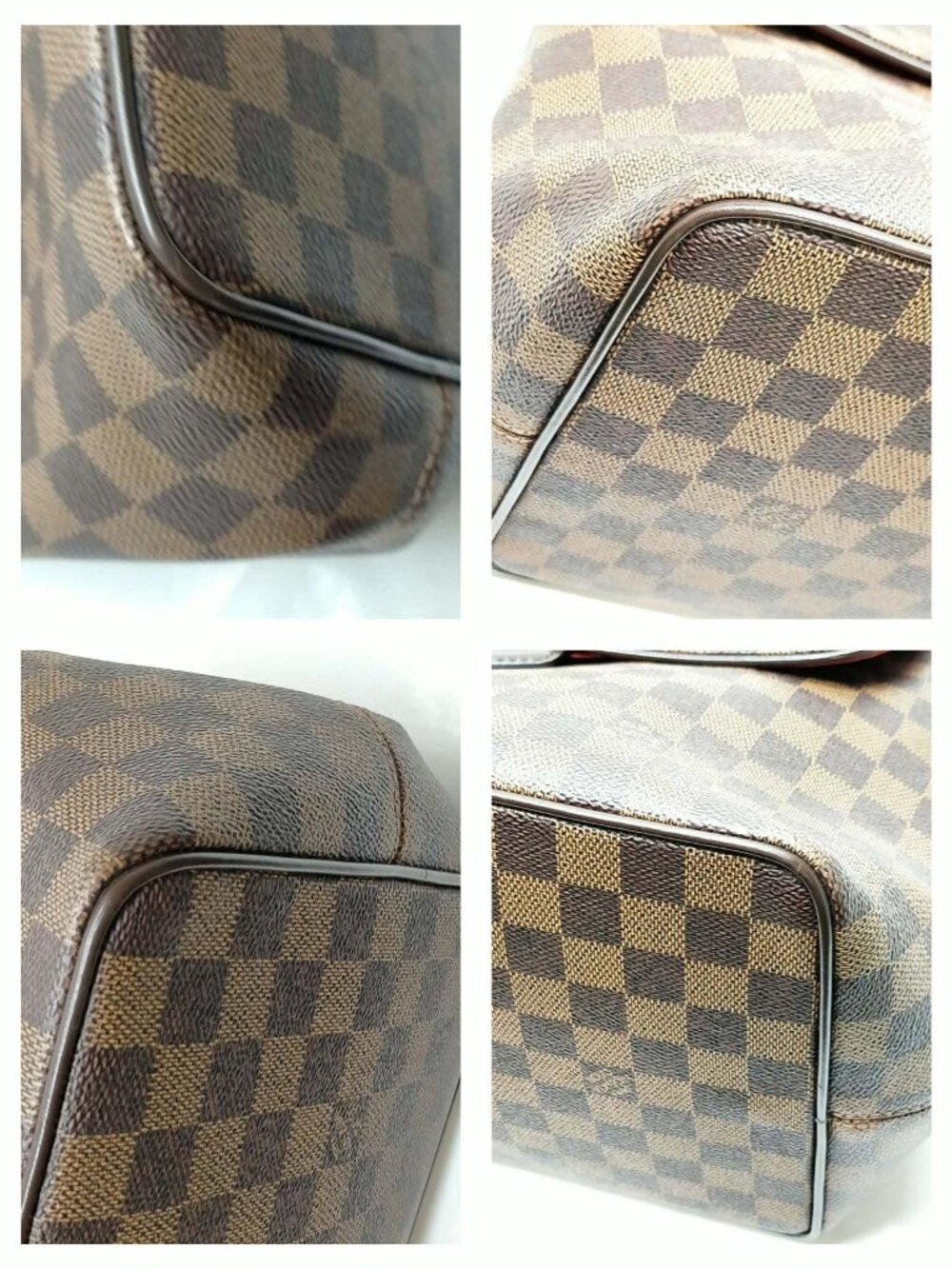 Authentic Louis Vuitton Bergamo MM Damier Ebene Canvas Satchel Crossbody - Picture 10 of 16